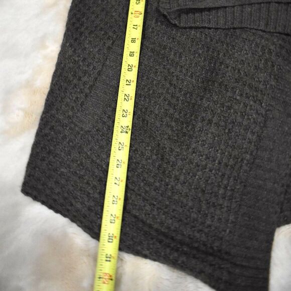 Inhabit Wool Yak Blend Waffle Knit Wrap Cardigan Sweater Jacket Size Small - Picture 13 of 14